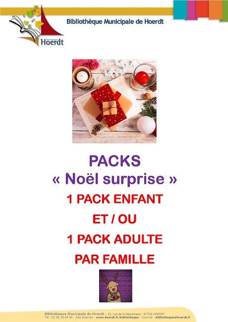 affiche packs surprise Noël affiche packs surprise Noël