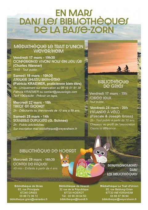 programme animation Biblio Basse Zorn